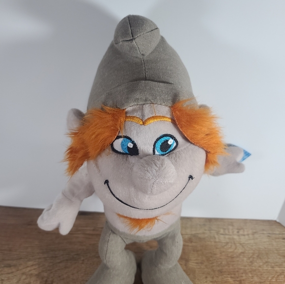 The Smurfs Hackus Smurf Plush 14" Gray Movie Stuffed Toy 2013 Kellytoy. - Picture 2 of 12